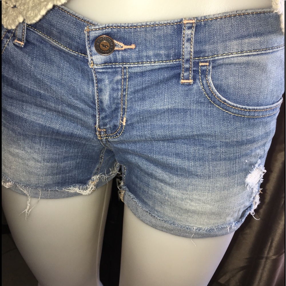 Hollister denim short sz 5 stretch